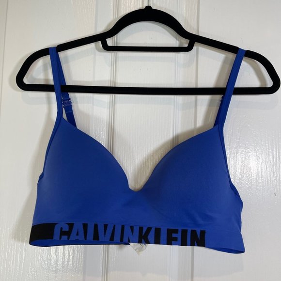 Calvin Klein Seamless Logo Demi Bra & Thong Underwear 36D/Medium Set - Picture 5 of 14